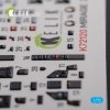 KELIK K72120 Mirage 2000D interior 3D decals forModelSvit kit 1/72